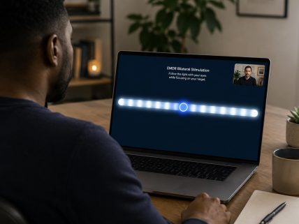 Online EMDR therapy session delivered via secure video across the UK